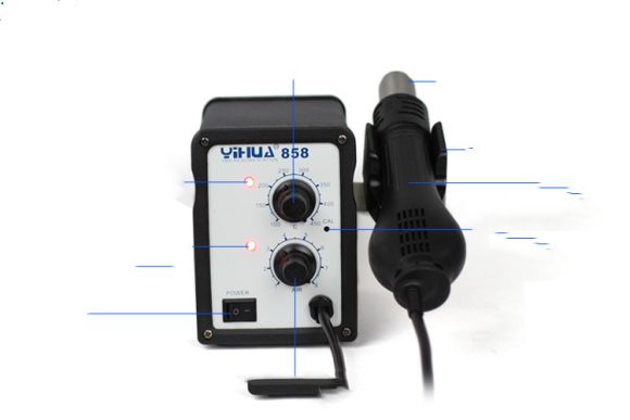 Advanced Fan Type Hot Air Desoldering Station Hot Air Gun - Image 4