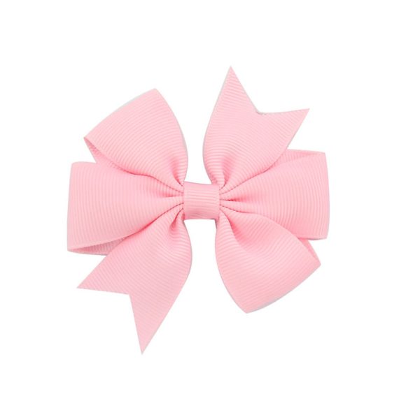 V-Shaped Ribbed Ribbon Hairpin Solid Color Bow Hairpin Children'S Headdress - Image 2