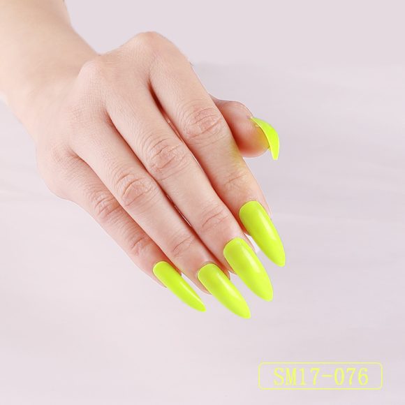 Long Pointed False Nails Solid Color Nails Salon Nails Almond Nail Patches Finger Nails - Image 10