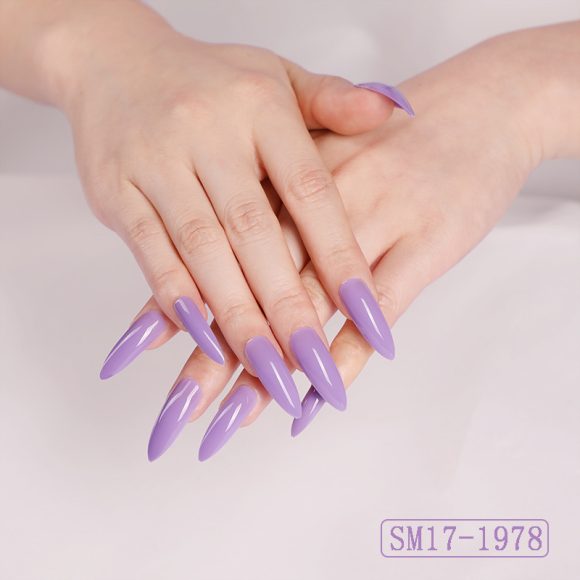 Long Pointed False Nails Solid Color Nails Salon Nails Almond Nail Patches Finger Nails - Image 9