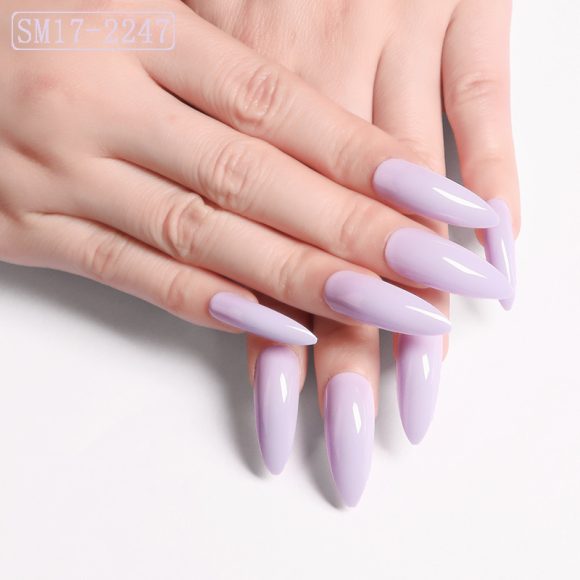 Long Pointed False Nails Solid Color Nails Salon Nails Almond Nail Patches Finger Nails - Image 6