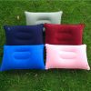 Wholesale Outdoor Pvc Pillows Travel Camping Thick Flocking Rectangular Inflatable Pillows Nap Companion Square Pillow