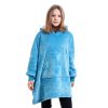 Hooded Pullover Sweater Women's Fall Winter Cold Protection And Warm Pajamas TV Blanket - Image 7