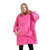 Hooded Pullover Sweater Women's Fall Winter Cold Protection And Warm Pajamas TV Blanket - Image 3