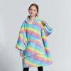 Hooded Pullover Sweater Women's Fall Winter Cold Protection And Warm Pajamas TV Blanket - Image 6