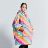 Hooded Pullover Sweater Women's Fall Winter Cold Protection And Warm Pajamas TV Blanket - Image 4
