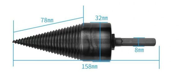 Wood Splitting Artifact, Wood Splitting Machine, Drill Bit, Small Electric Hammer, Percussion Drill, Breaking Firewood, Split Cone, Wood Household And Rural - Image 2