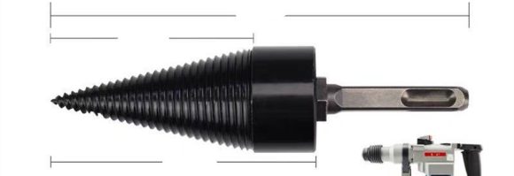 Wood Splitting Artifact, Wood Splitting Machine, Drill Bit, Small Electric Hammer, Percussion Drill, Breaking Firewood, Split Cone, Wood Household And Rural - Image 3