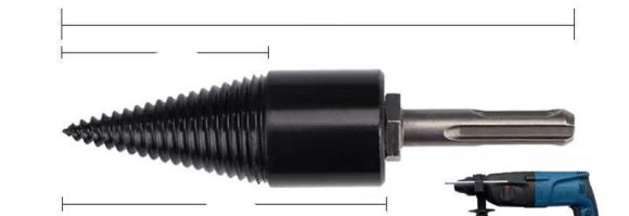 Wood Splitting Artifact, Wood Splitting Machine, Drill Bit, Small Electric Hammer, Percussion Drill, Breaking Firewood, Split Cone, Wood Household And Rural - Image 4