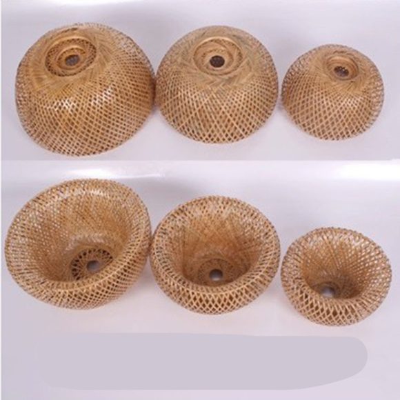 American Garden Bamboo Woven Chandelier Restaurant Southeast Asia Lamps - Image 2