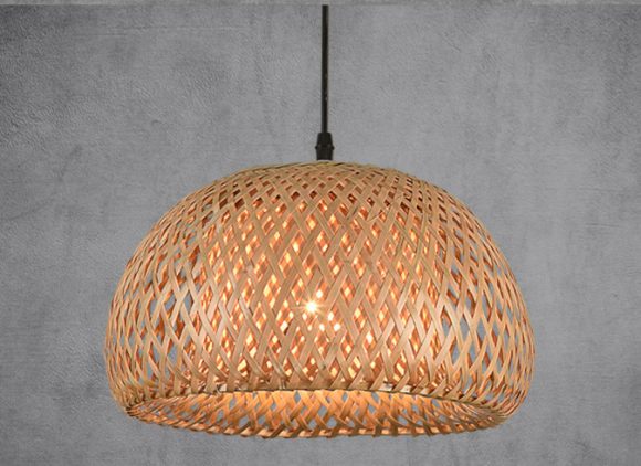 American Garden Bamboo Woven Chandelier Restaurant Southeast Asia Lamps - Image 3
