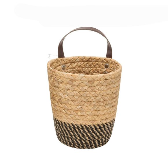 Seaweed Woven Storage Basket Wall Hanging Basket Storage Rack - Image 3