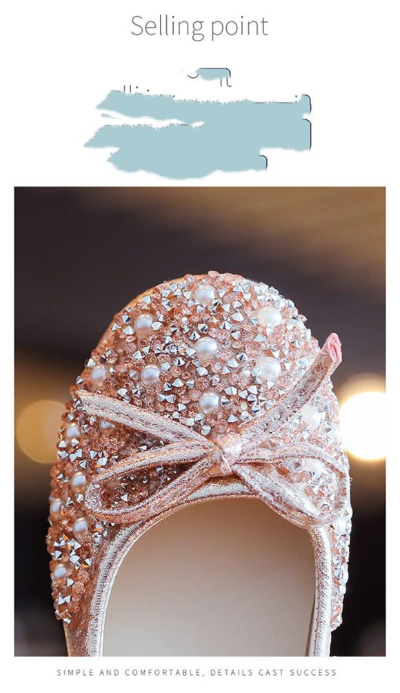 Leather Shoes Soft Sole Aisha Princess Shoes Children Crystal Shoes Flashing Baby Shoes - Image 2