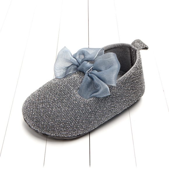 Shiny Ribbon Bow Female Baby Shoes Baby Shoes Toddler Shoes - Image 3