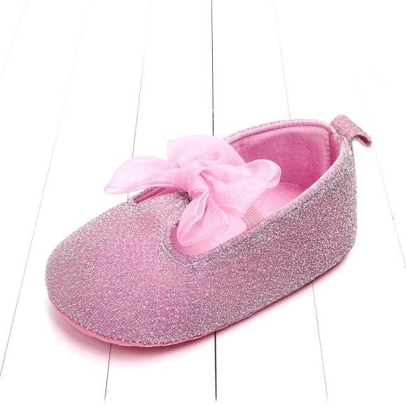 Shiny Ribbon Bow Female Baby Shoes Baby Shoes Toddler Shoes - Image 2