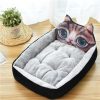 Large Pet Cat Dog Bed 7Colors Warm Cozy Dog House Soft Fleece Nest Dog Baskets - Image 4