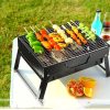 Barbecue Large Outdoor Barbecue Portable Charcoal Grill BBQ Barbecue Folding Barbecue Grill - Image 4
