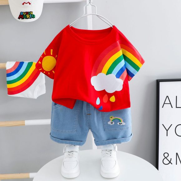Baby Handsome Trendy Little Boy Summer Clothes - Image 3