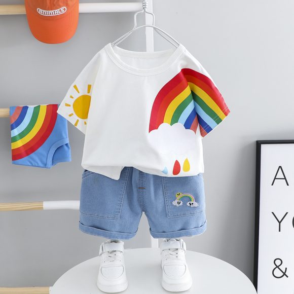 Baby Handsome Trendy Little Boy Summer Clothes - Image 4