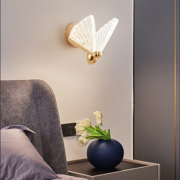 Wall Lamp Modern Minimalist Creative Art Butterfly - Image 4