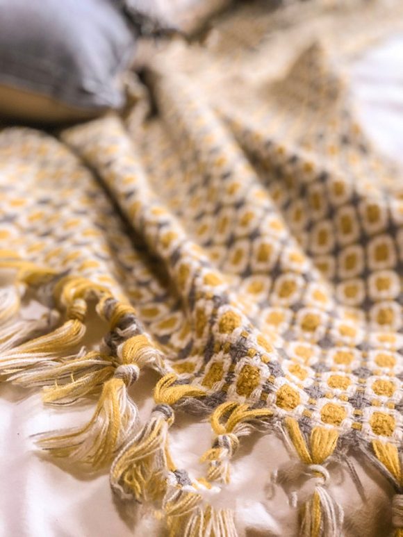 Sofa Blanket Cover Blanket Knitted Tassel Single Nap Blanket Batch Blanket - Image 4