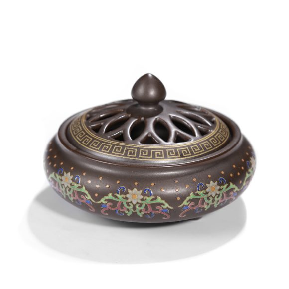 Ceramic Cloisonne Incense Burner, Backward Incense Burner, Incense Channel Enamel - Image 8