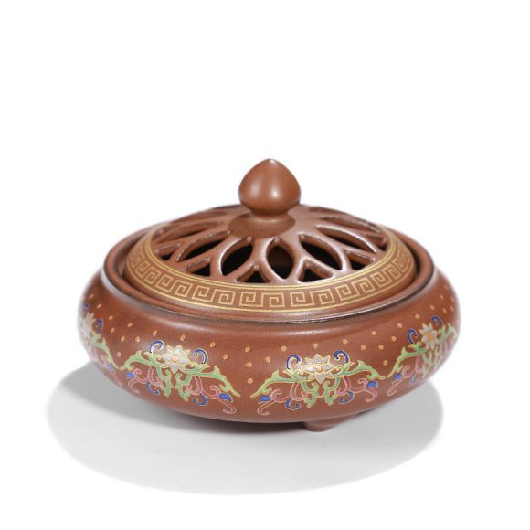 Ceramic Cloisonne Incense Burner, Backward Incense Burner, Incense Channel Enamel - Image 3
