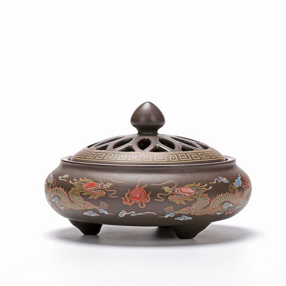 Ceramic Cloisonne Incense Burner, Backward Incense Burner, Incense Channel Enamel - Image 6