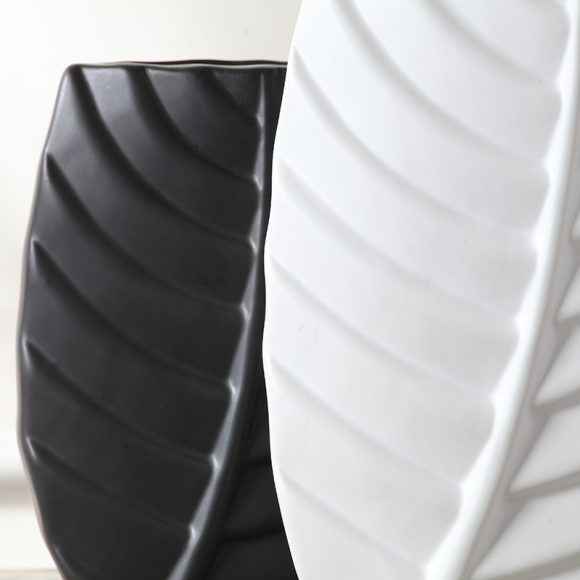 Modern Leaves Shape TV Cabinet Nordic Table Decorations Home Decor Luxury Ceramic Vase - Image 5
