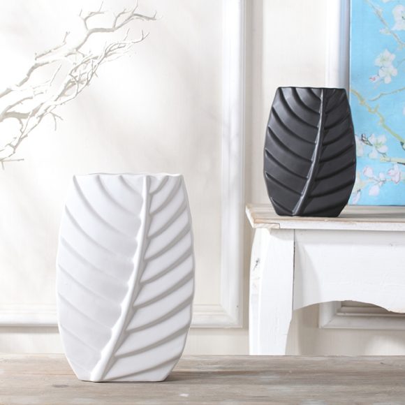 Modern Leaves Shape TV Cabinet Nordic Table Decorations Home Decor Luxury Ceramic Vase - Image 2