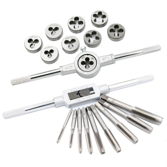 Tap And Die Set Hand Tap Hardware Tool Wrench Wrench Metric Tap Set - Image 4