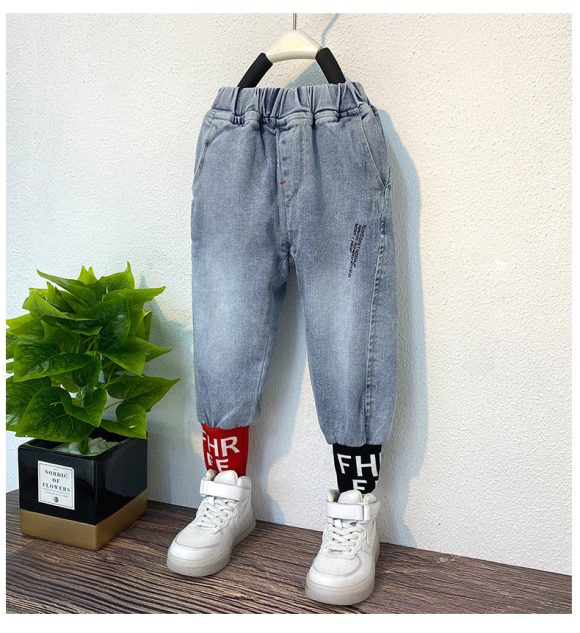 Boys and Girls Jeans Spring Style Handsome Kids - Image 4