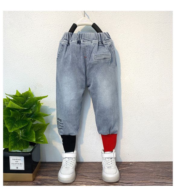 Boys and Girls Jeans Spring Style Handsome Kids - Image 2