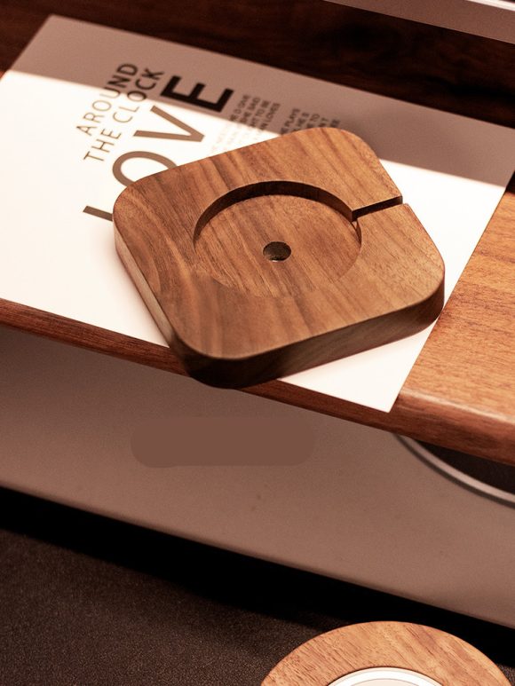 Magnetic Wireless Charger Solid Wood Bracket Base - Image 3