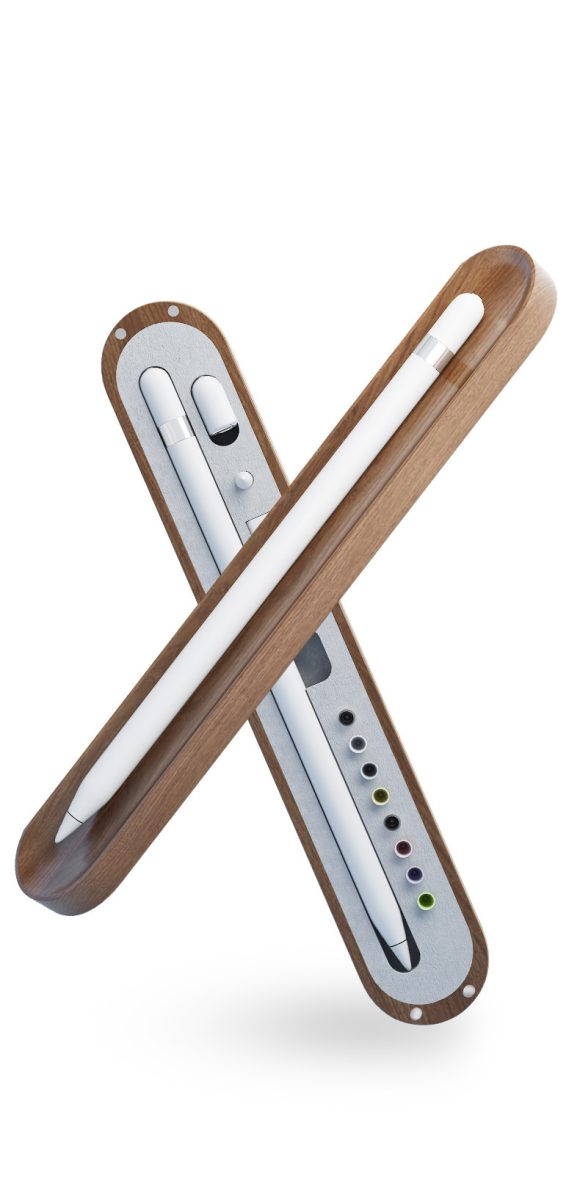 Compatible with Apple, Storage Box Walnut IPad Tablet Pen Case One or Two Generation Stylus Pen Tip Case - Image 7