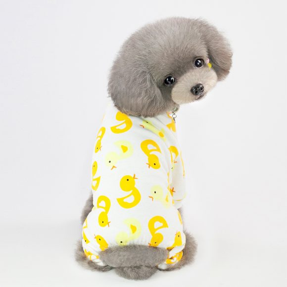 Pet Four-Legged Cotton Home Clothes Dog Pajamas Casual Cartoon Fruit Pattern - Image 3