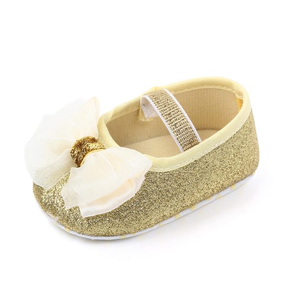 Newborn Princess Shoes Baby Shoes Soft Soled Baby Shoes Bow Princess Shoes Single Shoes - Image 4