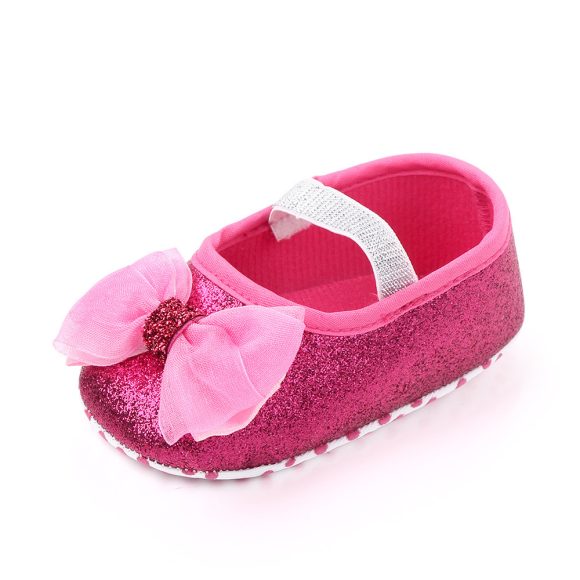 Newborn Princess Shoes Baby Shoes Soft Soled Baby Shoes Bow Princess Shoes Single Shoes - Image 5
