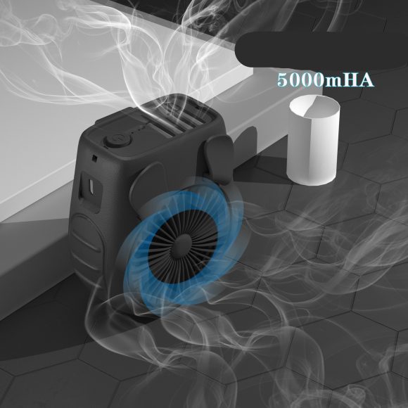 Small Carry-on Waist Hanging Fan, Rechargeable Mini Hanging Neck Fan - Image 7