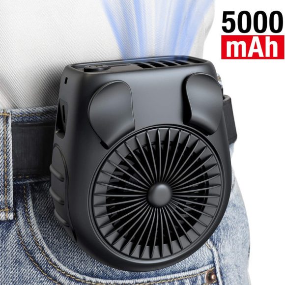 Small Carry-on Waist Hanging Fan, Rechargeable Mini Hanging Neck Fan - Image 2