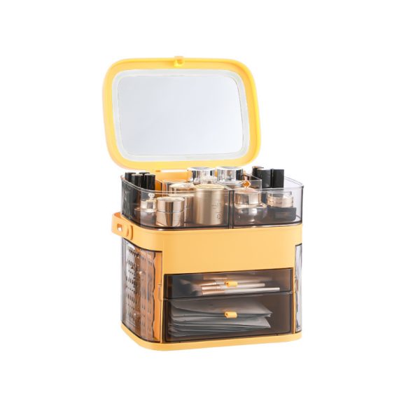 Cosmetic Storage Box, Net Celebrity Desktop, Large-Capacity Finishing Dressing Table - Image 4