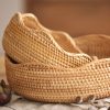 Storage Basket Hand-Woven Basket Bamboo Woven Bamboo Basket Bamboo Basket - Image 5
