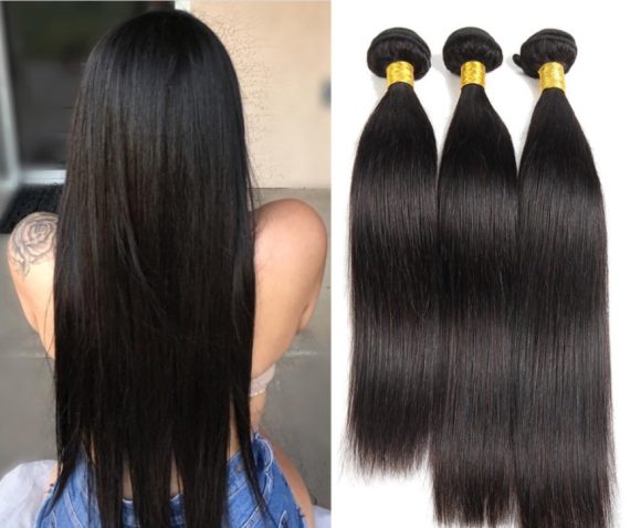 Hair Weave Black Synthetic Hair Straight Hair - Image 5