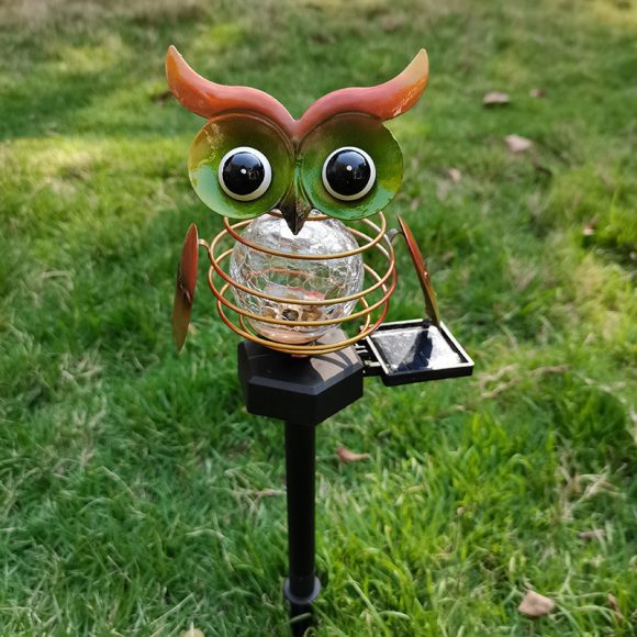 Solar Owl Lawn Lamp Outdoor Waterproof LED Garden Pathway Lighting Night Light Energy Saving Landscape Decor - Image 4