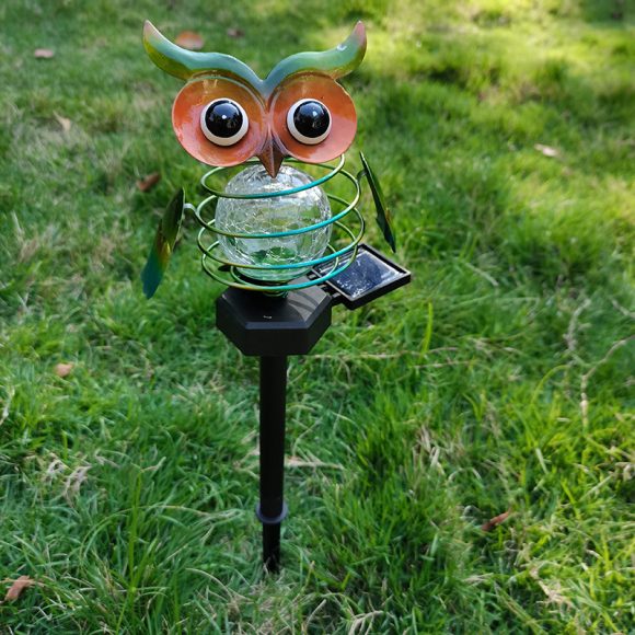 Solar Owl Lawn Lamp Outdoor Waterproof LED Garden Pathway Lighting Night Light Energy Saving Landscape Decor - Image 7