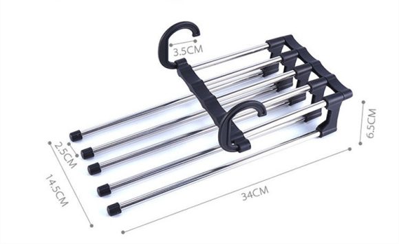 Household Multifunctional Stainless Steel Hanger, Two Hanging Pants Rack - Image 8
