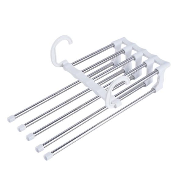 Household Multifunctional Stainless Steel Hanger, Two Hanging Pants Rack - Image 3