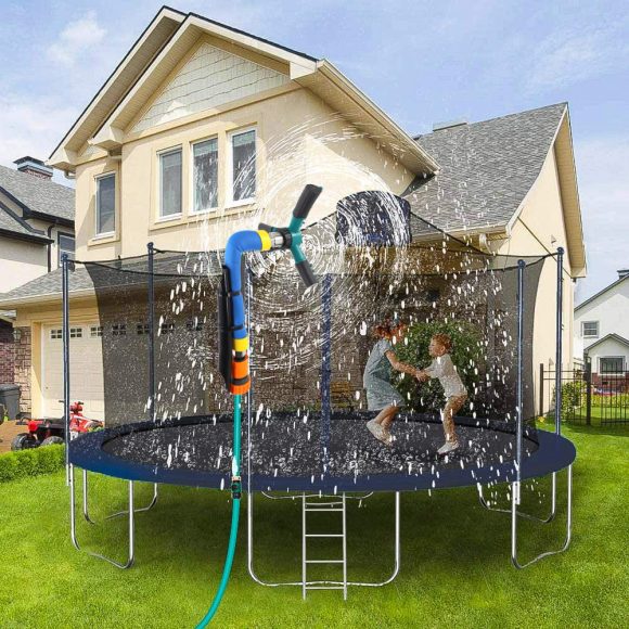 Summer Garden Children's Trampoline Sprinkler Outdoor Trampoline Sprinkler Rotating Sprinkler Gardening New Toys - Image 2