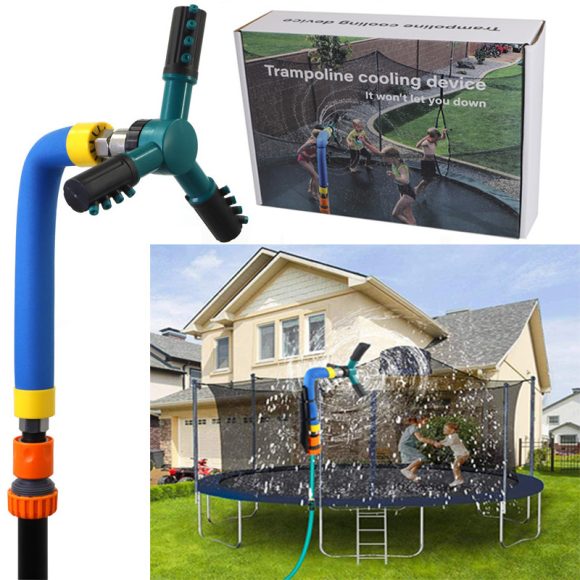 Summer Garden Children's Trampoline Sprinkler Outdoor Trampoline Sprinkler Rotating Sprinkler Gardening New Toys - Image 3