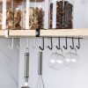 Wrought Iron Cabinet Storage Rack Free Punching Multi-function Row Hook - Image 9